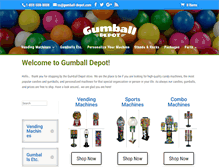 Tablet Screenshot of gumballdepot.com